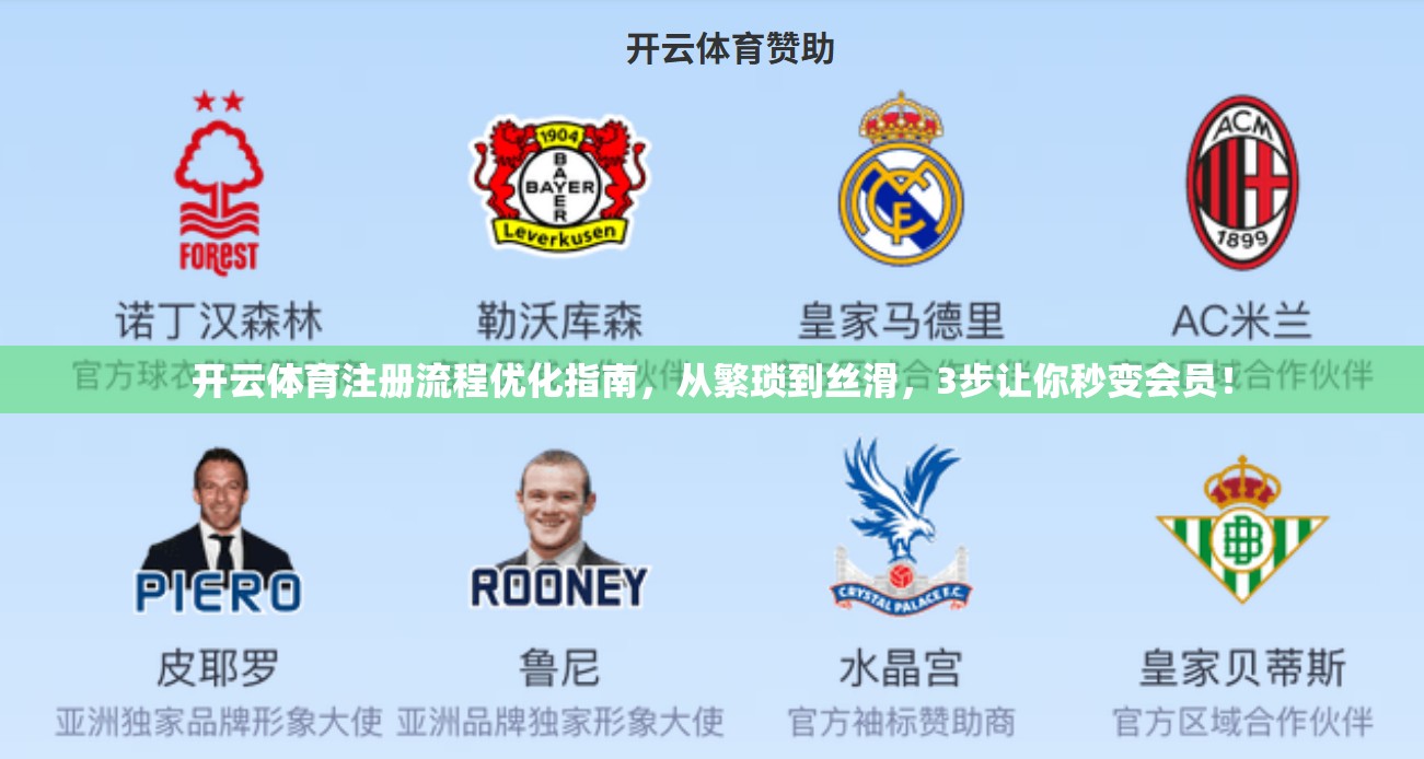 开云体育注册流程优化指南，从繁琐到丝滑，3步让你秒变会员！