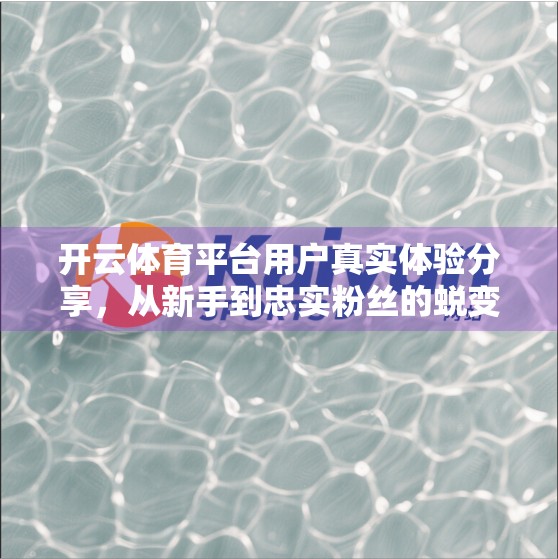 开云体育平台用户真实体验分享，从新手到忠实粉丝的蜕变之路